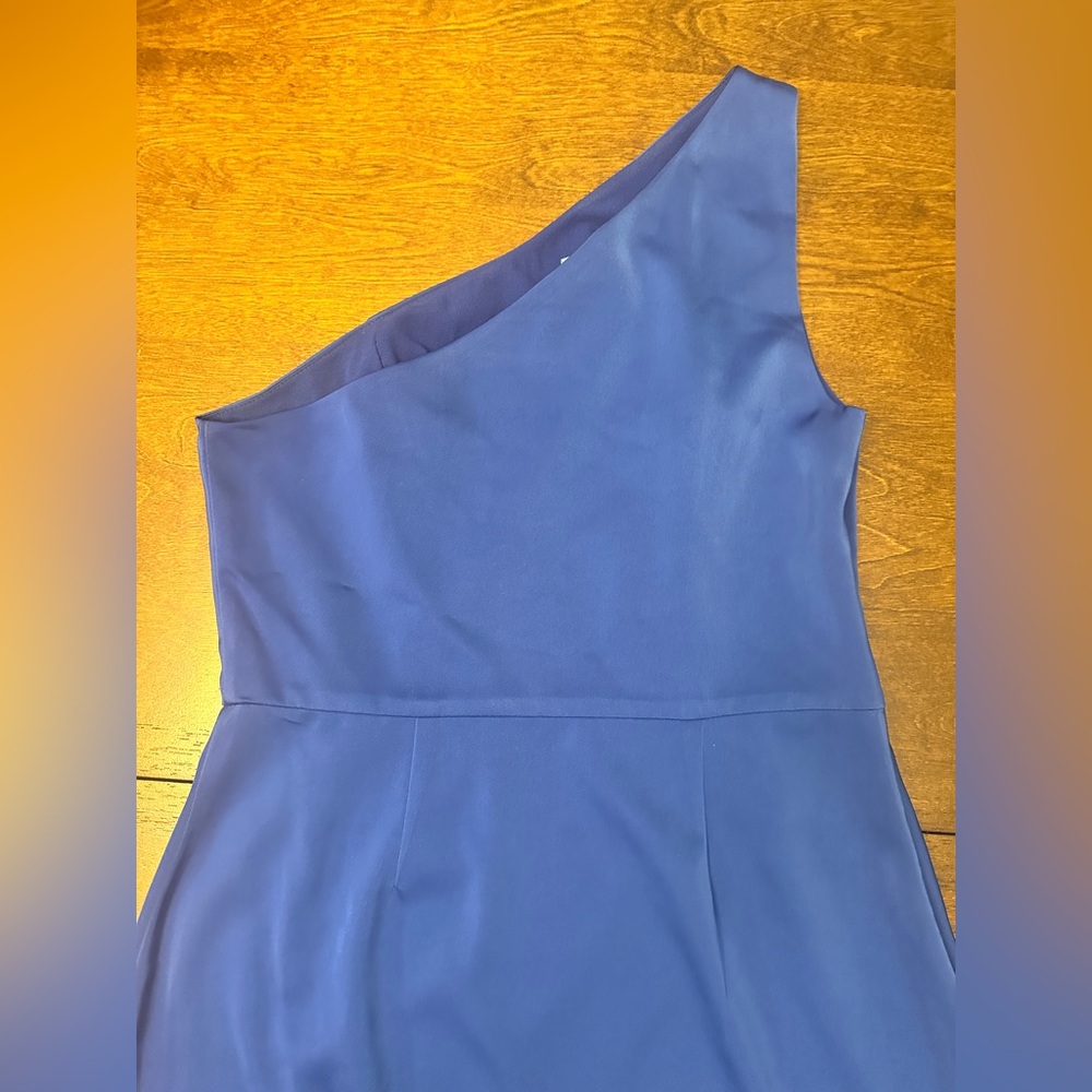 NBD One-Shoulder Dress in Blue - Picture 8 of 9
